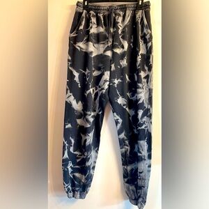 Missguided Womens Jogger Sweatpants Pants Size 8 Gray Tie Dye Grunge Casual